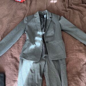 Express Women’s Gray Blazer Suit Set